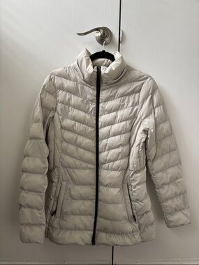 32 Degrees Women's Light Beige Puffer Jacket